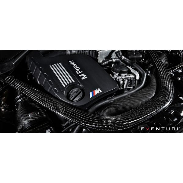 EVENTURI F8X M3/M4 V2 Full Black Carbon Intake with Sealed Carbon Fiber Ducts