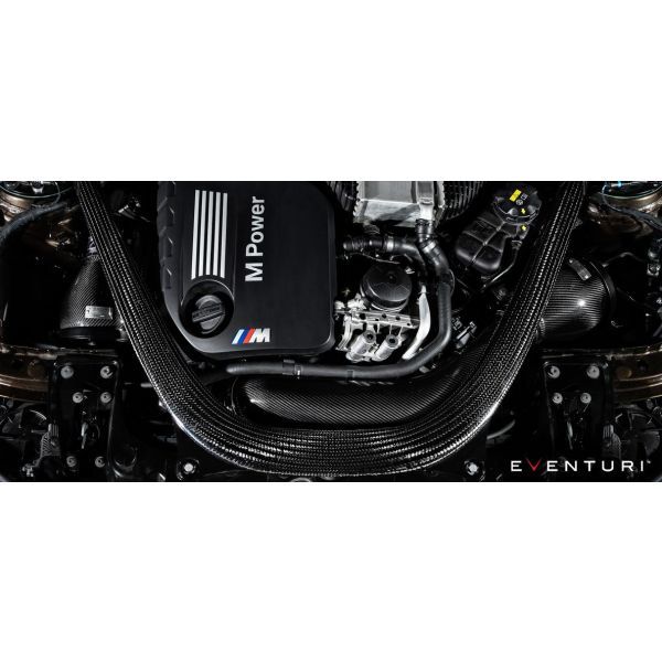 EVENTURI F8X M3/M4 V2 Full Black Carbon Intake with Sealed Carbon Fiber Ducts