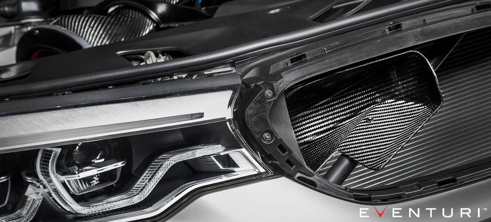 EVENTURI BMW F9X M5/M8 Black Carbon Intake with Fairings